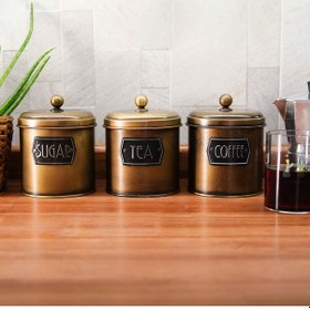 Resim The Mia Çay Şeker Kahve Kavanozu 1,70 Lt Gold 