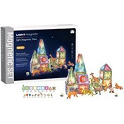 Resim Magnetic Tiles 3D Mıktnatıslı Light Manyetik Yapı Blokları 89 Parça 