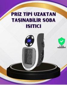 Resim noip Taşınabilir Priz Isıtıcı Dijital Termostatlı Seramik Isıtıcı 