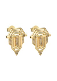 Resim Gold Taşlı Şövalye Küpe Gold 