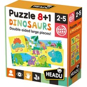 Resim Headu Puzzle 8+1 Dinosaurs (2-5 Yaş) 