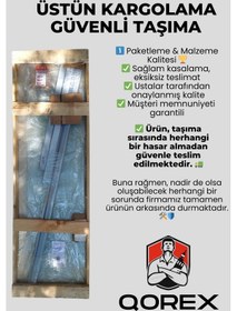 Resim Ustaduş - Qorex Marka - Siyah - 6 Mm Temperli Kum Cam Duşakabin H:190 Özel Seri Krom Aksesuar Diğer 