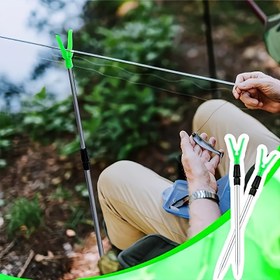 Resim 4/6 adet Geri Çekilebilir Balıkçılık Çubuğu Tutucu - Ayarlanabilir Zemin Plaj Balıkçılık Çubuğu Tutucu, Nehir Kenarı ve Plaj için Uygun, Açık Hava Balıkçılığı ve Plaj Seyahat Aksesuarları için İdeal 