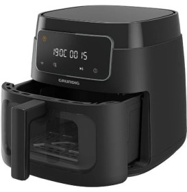 Resim Grundig 7,6 Litre Xxl Camlı Siyah Airfryer 640OSER 7320 Yağsız Pişirme Teknolojisi ile Yüksek Kapasite 