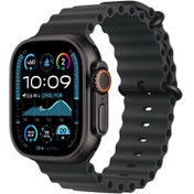 Resim Apple Watch Ultra 2 GPS + Cellular 49 mm Siyah Titanyum Kasa ve Ocean Kordon Siyah 