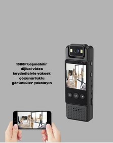 Resim Gece Görüşlü Döngüsel Kayıt Destekli Mini Kamera 