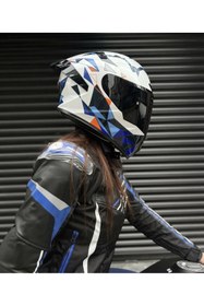 Resim Rivox R2 GEOMETRİ KAPALI KASK 