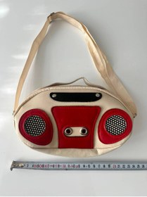 Resim İYİGÜN Retro Radyo Tasarımlı Eğlenceli Müzik Temalı Kız Çocuk Omuz Çantası 
