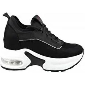 Resim Guja 24k300-2 Gizli Dolgu Taş Detaylı Kadın Spor Ayakkabı Siyah 