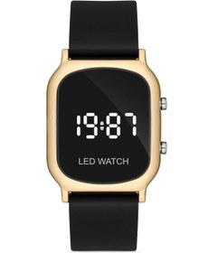Resim Aqua Di Polo 1987 Unisex Siyah Silikon Dijital Led Kol Saati Apwr032602 