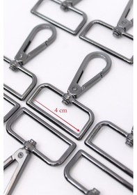 Resim Çanta Askı Kancası Aksesuar 4 Cm 10 Adet Siyah 