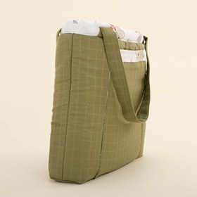 Resim Bebek Bakım Çantası - Koyu Fıstık Yeşili Müslin - Koala 