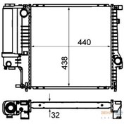 Resim BEHR 8MK376713-121 Radyatör Bmw E34 518I 89-9.95 520I 88-8.91 525 88-8.91 E34 Tourıng 518I 95-97 