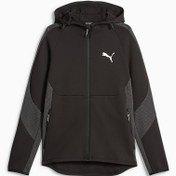 Resim EVOSTRIPE Erkek Fermuarlı Kapüşonlu Sweatshirt 