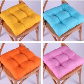 Resim Altınpamuk Lina Pofidik Sandalye Minderi Özel Dikişli Bağcıklı 40X40Cm 