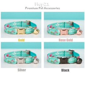 Resim Cat Collar Velvet Cat Collar with Bell 015263 - Fuchsia Bow Tie / L 