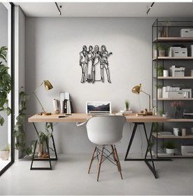 Resim Metal Duvar Dekorasyonu Black Pink Metal Duvar Tablosu Sanat 