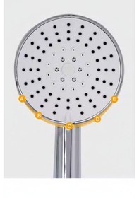 Resim Galaxy 5 Fonksiyonlu Krom Duş Başlığı Kireç Kırıcılı El Duşu Krom 