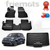 Resim Fiat 500L 3D Havuzlu Paspas+ Bagaj Havuzu 2013-2020 Arası N11.13332 