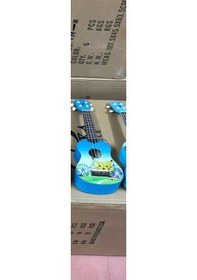 Resim Pikaçu Resimli Mavi Renk Soprano Ukulele Gitar 