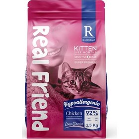 Resim Real Friend Digest Care Hypoallergenic Kitten Chicken 36/18 Kedi Maması 1,5 Kg 