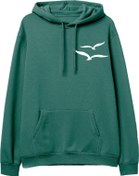 Resim Gull Baskılı Yeşil Hoodie Lambuka Store