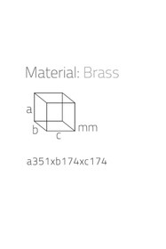 Resim System Banyo Çöp Kovası 3 Lt Gold Renk 332X175X175 Mm 