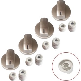 Resim Parmis Dominox Düğme 4 Lü Takımı Ankastre Set Üstü Ocak Düğmesi SÜ0011 