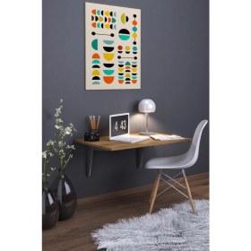 Resim Moka Park Avm Duvara Monte Katlanabilir Balkon Masası Çalışma Masası 