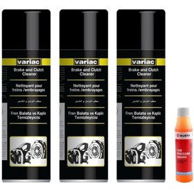 Resim Henkel 3 Adet Varıac Fren Balata Temizleyicisi 500 Ml - Würth Cam Temizleme Sabunu 32 Ml Hediye 