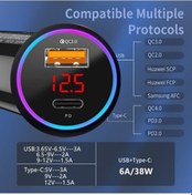 Resim Prestigegoods Olaf 38w Usb Araç Şarj Cihazı Hızlı Şarj İphone Uyumlu 13 12 Xiaomi Samsung S21 S20 Type C Pd Qc Telefon Adaptörü Usb-c 