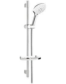 Resim Sürgülü Duş Seti + Ø22mm Krom Kaplı + 3 Fonksiyonlu 