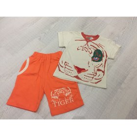 Resim Cansın Baby Kaplan Baskılı Erkek Bebek Takım 