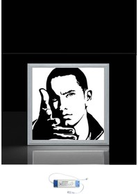 Resim Gökyüzü Panel Eminem Genç Odası Led Avize- 54w Aydınlatma-60x60 -beyaz Işık-yeni Tasarım 