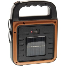 Resim Ürün Gezegeni® Taşınabilir 4 Farklı Fonksiyonlu Güneş Enerjili ve USB ile Şarj Olabilen Portatif LED Işıldak HS-8020 