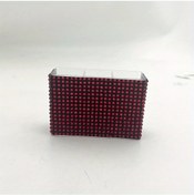 Resim Willowhaven Kırmızı Parlak Kristal Araç Organizer 3 Bölmeli Asılı Ruj Ve Dudak Balmı Tutucu 