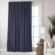 Resim Premier Home Fon Perde - Lacivert - 140x270 cm 