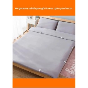 Resim Letsii Mandallı Yorgan Sabitleme Klipsi 10 Adet Renkli Pratik 
