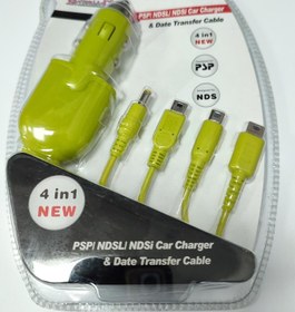 Resim Nintendo 3Ds,Dsi,Ds,Ds Lite Ve Psp Uyumlu 4İn1 Usb Şarj Kablosu Yeşil 