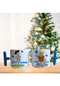 Resim Taş Devri Evin Hanımı / Evin Reisi Porselen Fincan Takımı 202 Beyaz 