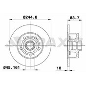 Resim ARKA FREN AYNASI A4 1,6 / 1,8 20V / 1,8VT / 1,9TDI / 2,4 30V / 2,6 / 2,8 30V A4 AVANT 1,6 / 1,8 20V / 1,8T 