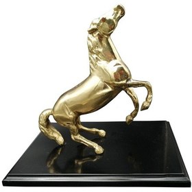 Resim Pm Dizayn Pirinç Döküm Şahlanan At 