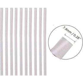 Resim 10 Adet Somafix Ince Şeffaf Mum Silikon 7.4 x 300 mm Sıcak Silikon 