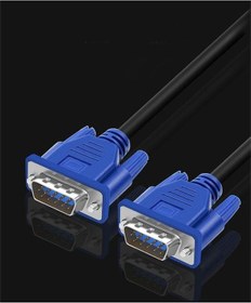 Resim Vga kablo erkek erkek 15 pin vga görüntü kablosu 5 metre 