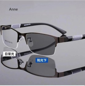 Resim Eylıees Yarım Çerçeve Fotokromik Miyopi Gözlük - Erkekler İçin Metal Anti-mavi Uv400 Renk Değiştirencamgöbeğiblack51 Beyaz 