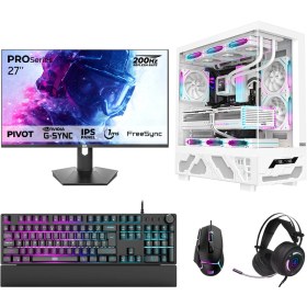 Resim Dragos DRX7749 R5-7600 32 GB 1 TB Nvme SSD 16 GB RTX5060Tİ 27" Free Dos Masaüstü Oyuncu Bilgisayarı 