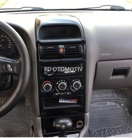 Resim Opel Astra G Parlak Siyah ( Full Set ) Konsol Kaplama 