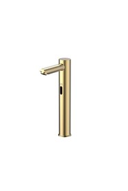 Resim GPD FLB07-A Fotoselli Altın Gold Çift Su Girişli Set Üstü Lavabo Bataryası Armatürü FLB07-A 