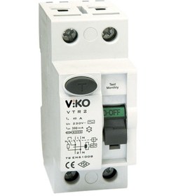 Resim Viko Iki Kutuplu 63 Amper 300Ma Kaçak Akım Rölesi 