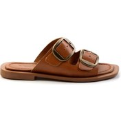 Resim Taba Leather Kadın Terlik K04826053703 Taba 